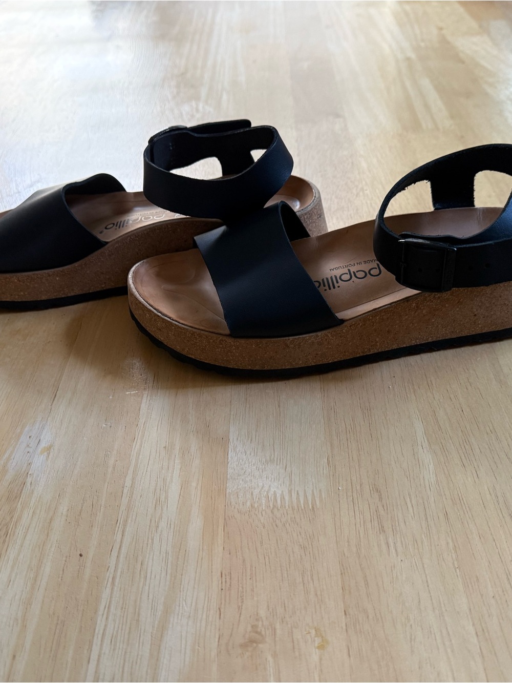 Birkenstock Black Cork Footbed Ankle Strap Sandal - Women - Picture 5 of 9